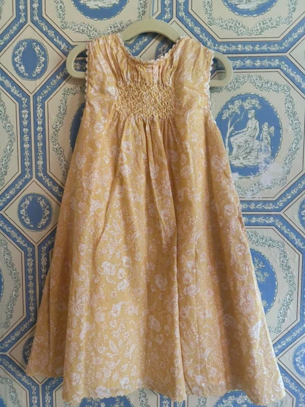 NEXT Delicate Smocked Floral Dress Size S 6/7